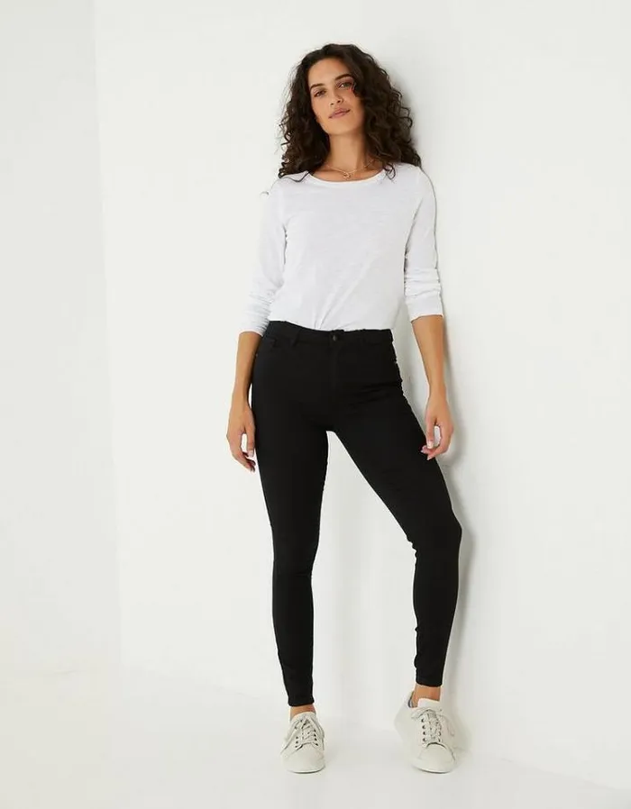Women FatFace Women039s Sale High Waist Jeggings Black