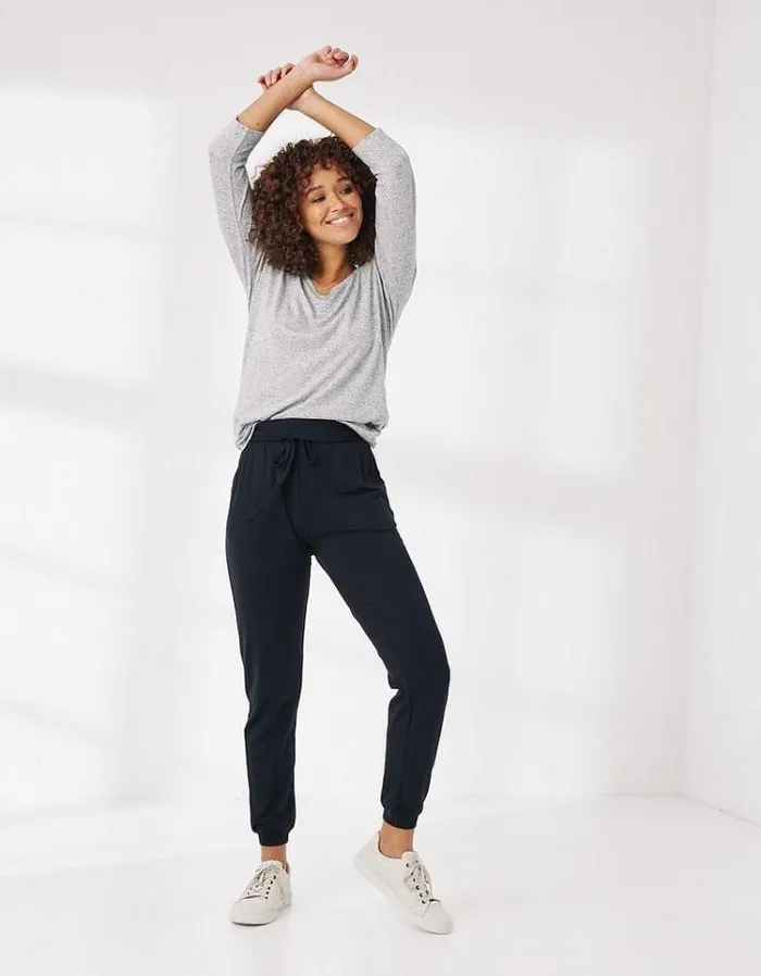Women FatFace Women039s Sale Laura Lounge Pants Black