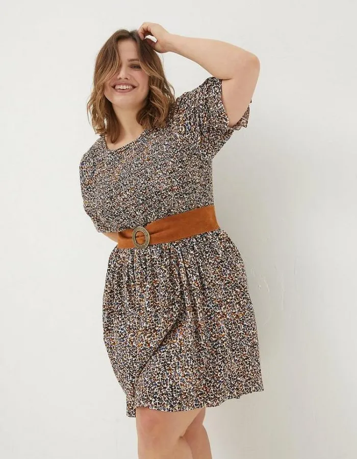 Women FatFace Women039s Sale Pacey Dappled Spot Dress Natural