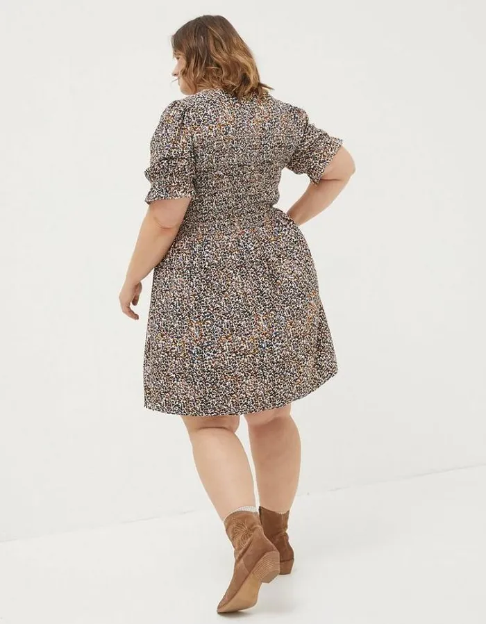 Women FatFace Women039s Sale Pacey Dappled Spot Dress Natural