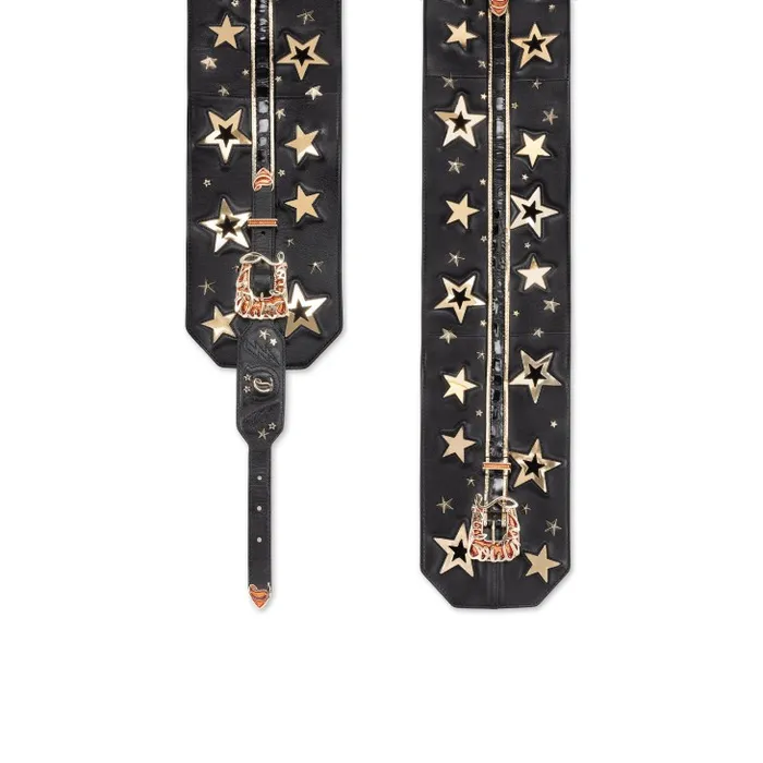Women Giddy Belt 8211 Nappa Leather And Alligator Embossed Calf Leather 8211 Black Christian Louboutin Belts