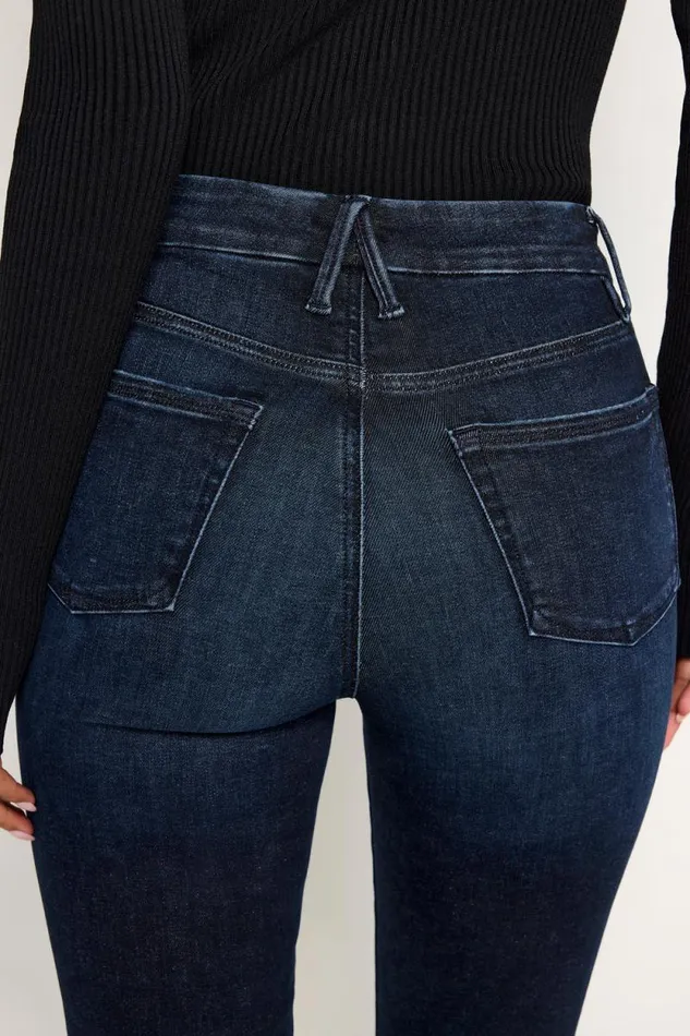 Women GOOD AMERICAN Jeans ALWAYS FITS GOOD CLASSIC SLIM STRAIGHTJEANS Indigo688