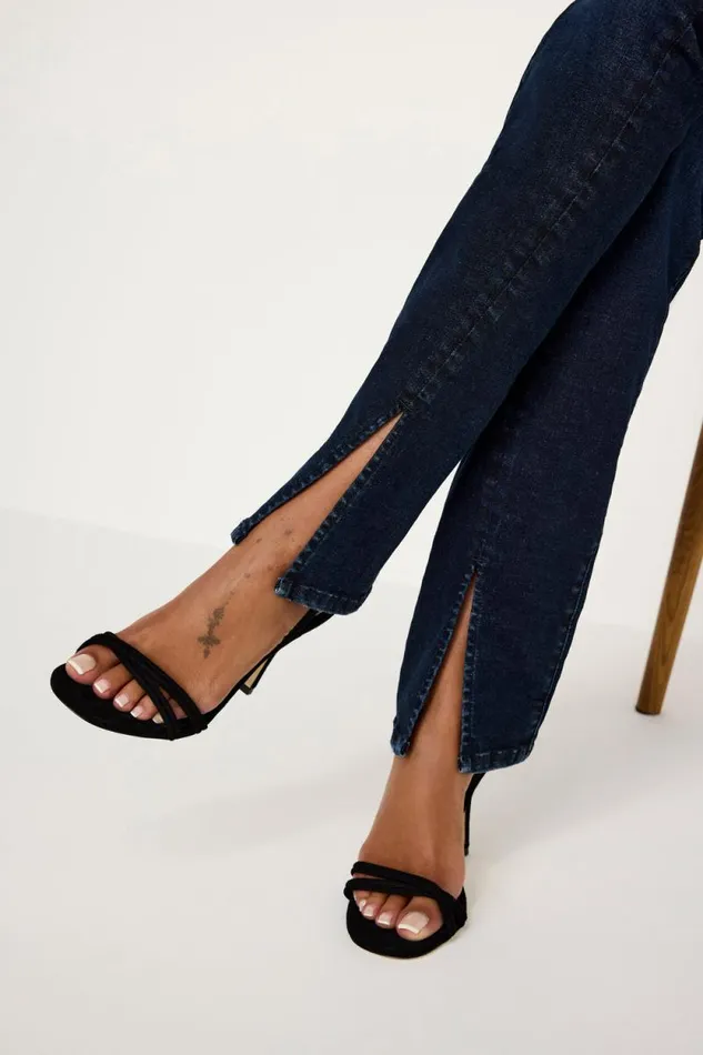 Women GOOD AMERICAN Jeans ALWAYS FITS GOOD CLASSIC SLIM STRAIGHTJEANS Indigo688