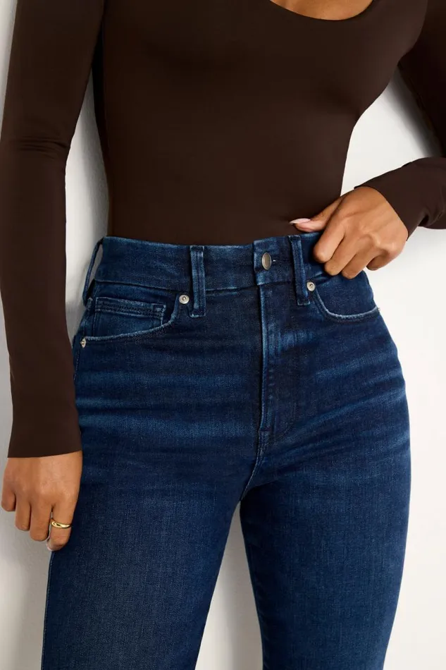 Women GOOD AMERICAN Jeans ALWAYS FITS GOOD CURVE STRAIGHTJEANS Indigo707