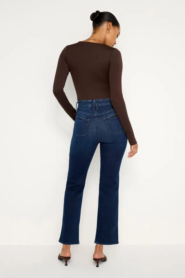 Women GOOD AMERICAN Jeans ALWAYS FITS GOOD CURVE STRAIGHTJEANS Indigo707