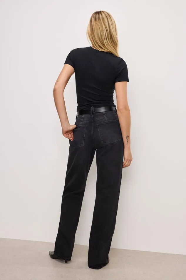 Women GOOD AMERICAN Jeans GOOD 90s RELAXEDJEANS Black348