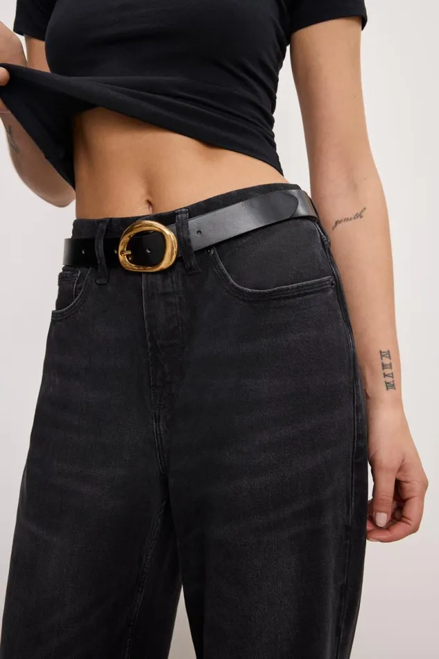Women GOOD AMERICAN Jeans GOOD 90s RELAXEDJEANS Black348