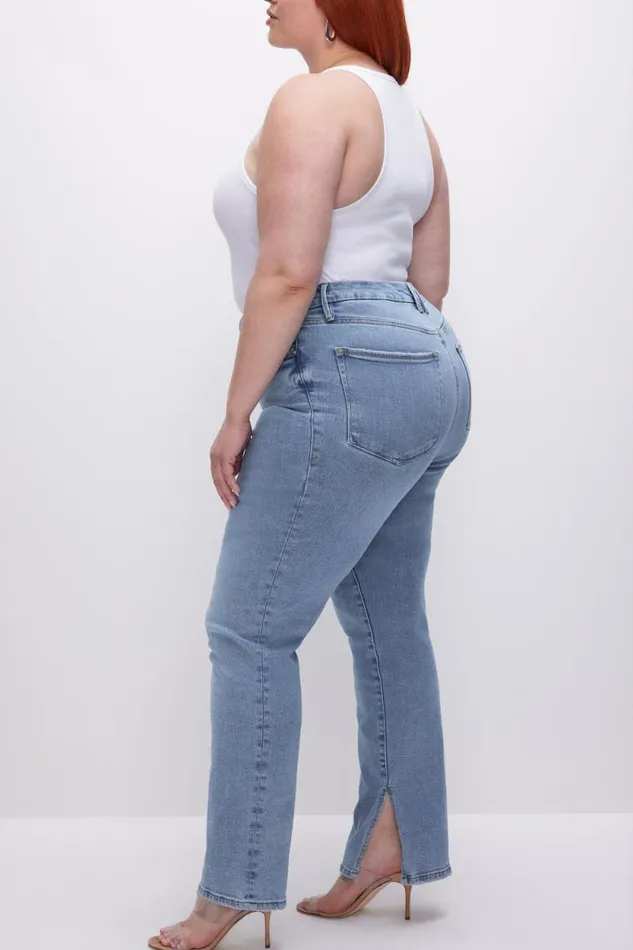 Women GOOD AMERICAN Jeans GOOD BOY STRAIGHTJEANS Indigo382