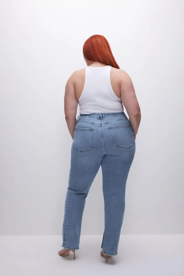 Women GOOD AMERICAN Jeans GOOD BOY STRAIGHTJEANS Indigo382