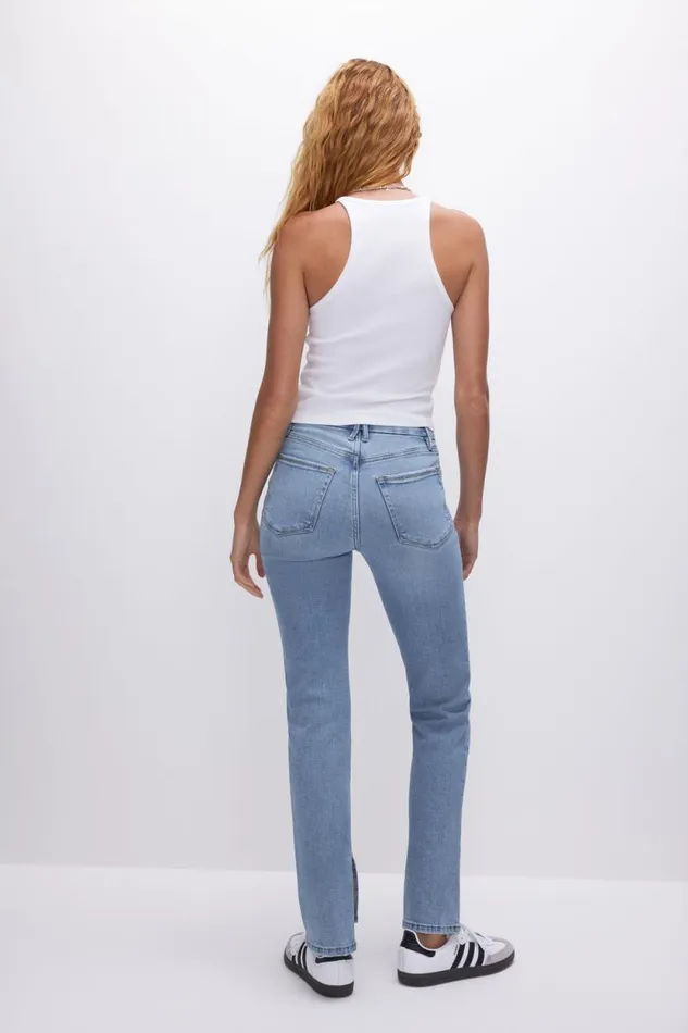 Women GOOD AMERICAN Jeans GOOD BOY STRAIGHTJEANS Indigo382