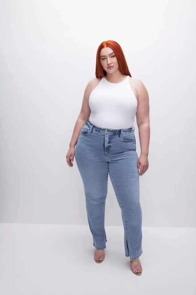 Women GOOD AMERICAN Jeans GOOD BOY STRAIGHTJEANS Indigo382