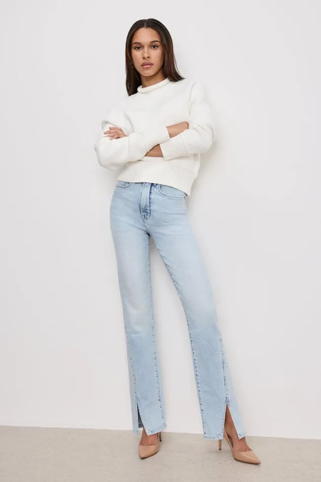 Women GOOD AMERICAN Jeans GOOD BOY STRAIGHTJEANS Indigo753