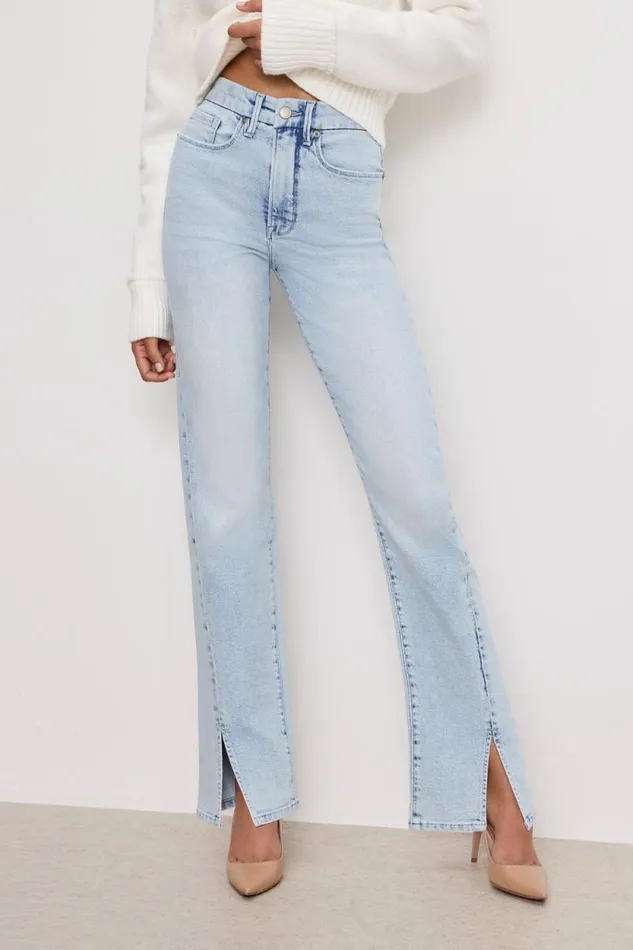 Women GOOD AMERICAN Jeans GOOD BOY STRAIGHTJEANS Indigo753