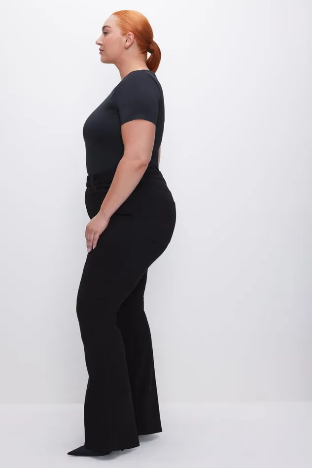 Women GOOD AMERICAN Jeans GOOD LEGS FLARE NEVER FADEJEANS Black001