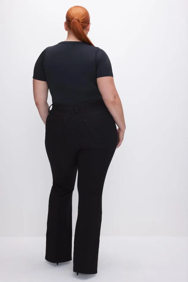 Women GOOD AMERICAN Jeans GOOD LEGS FLARE NEVER FADEJEANS Black001