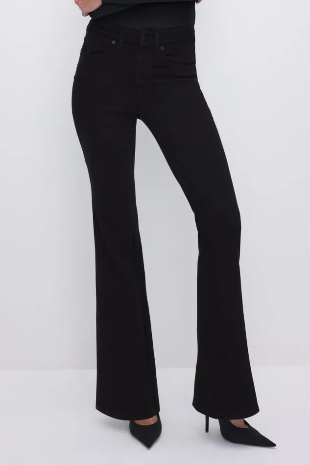 Women GOOD AMERICAN Jeans GOOD LEGS FLARE NEVER FADEJEANS Black001