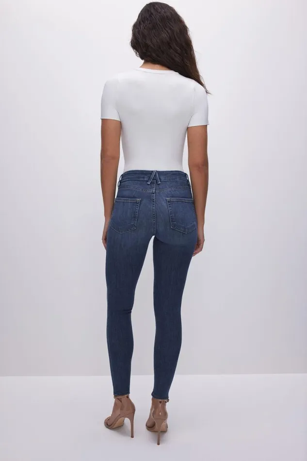 Women GOOD AMERICAN Jeans GOOD LEGS SKINNYJEANS Blue004