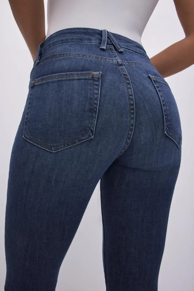 Women GOOD AMERICAN Jeans GOOD LEGS SKINNYJEANS Blue004