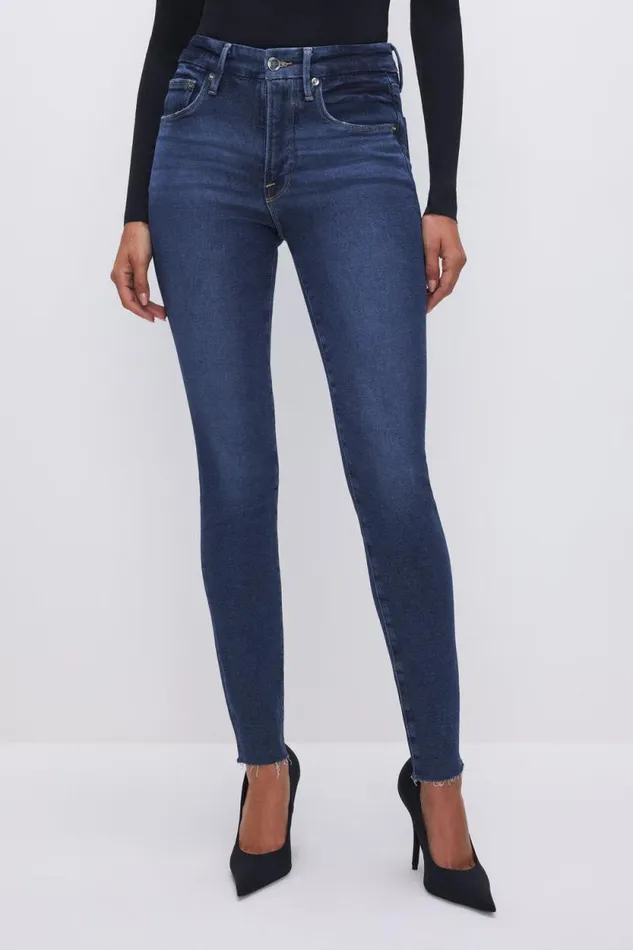 Women GOOD AMERICAN Jeans GOOD LEGS SKINNYJEANS Blue866