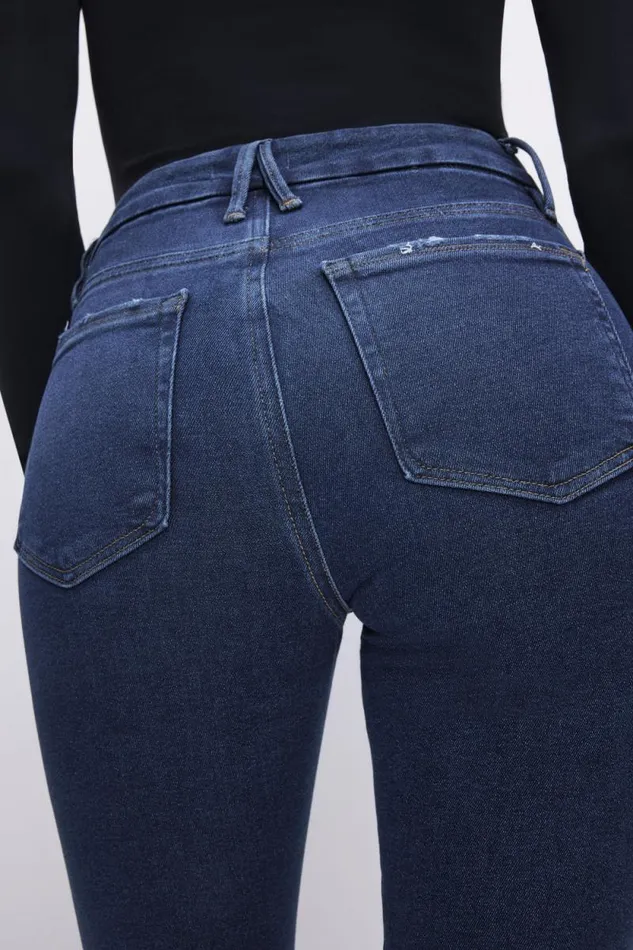 Women GOOD AMERICAN Jeans GOOD LEGS SKINNYJEANS Blue866