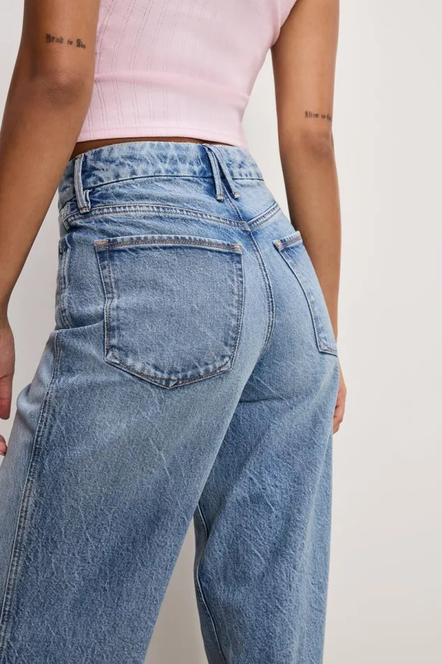 Women GOOD AMERICAN Jeans GOOD SKATE WIDEJEANS Indigo756