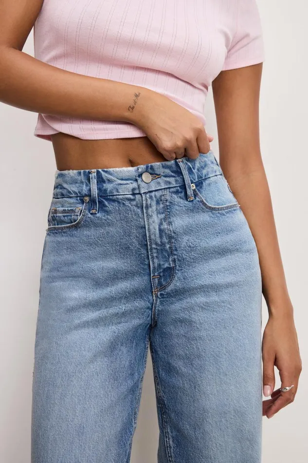 Women GOOD AMERICAN Jeans GOOD SKATE WIDEJEANS Indigo756