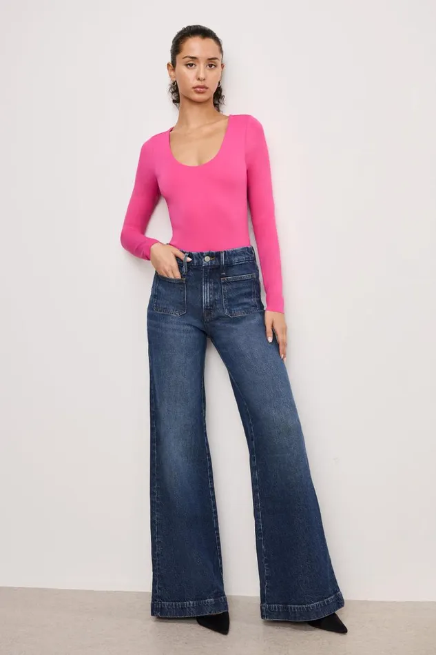 Women GOOD AMERICAN Jeans GOOD WAIST PALAZZOJEANS Indigo759