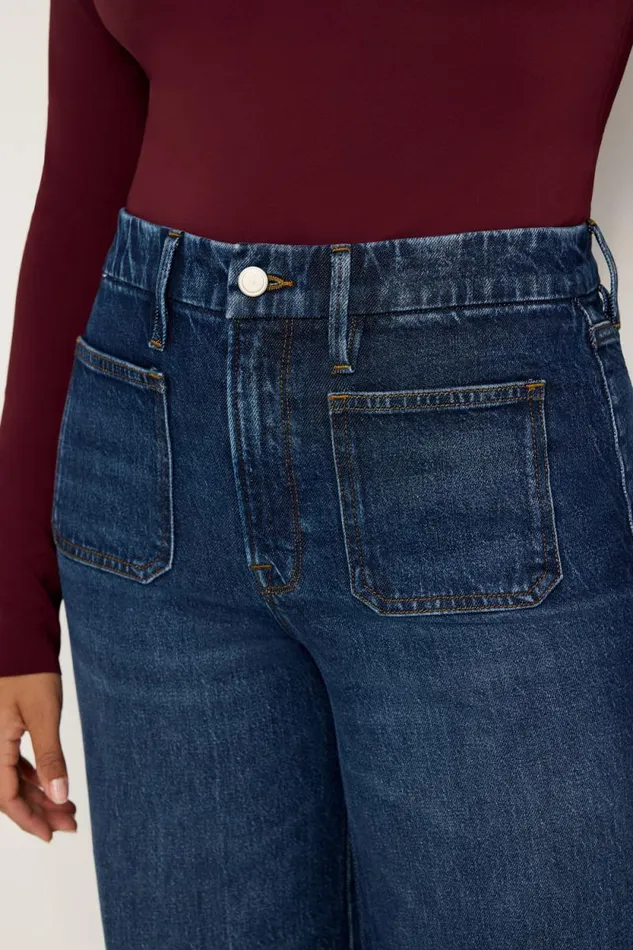 Women GOOD AMERICAN Jeans GOOD WAIST PALAZZOJEANS Indigo759