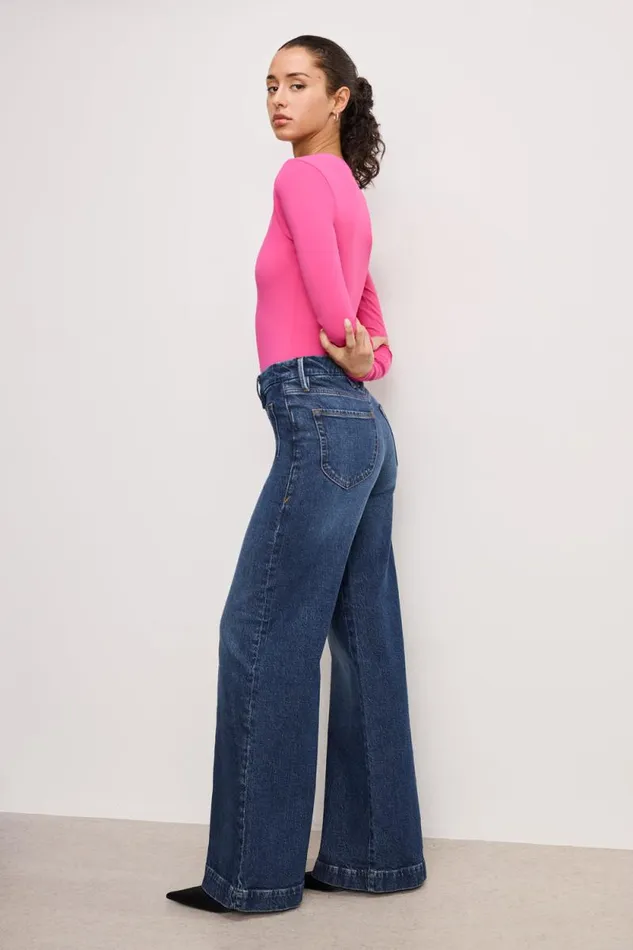 Women GOOD AMERICAN Jeans GOOD WAIST PALAZZOJEANS Indigo759