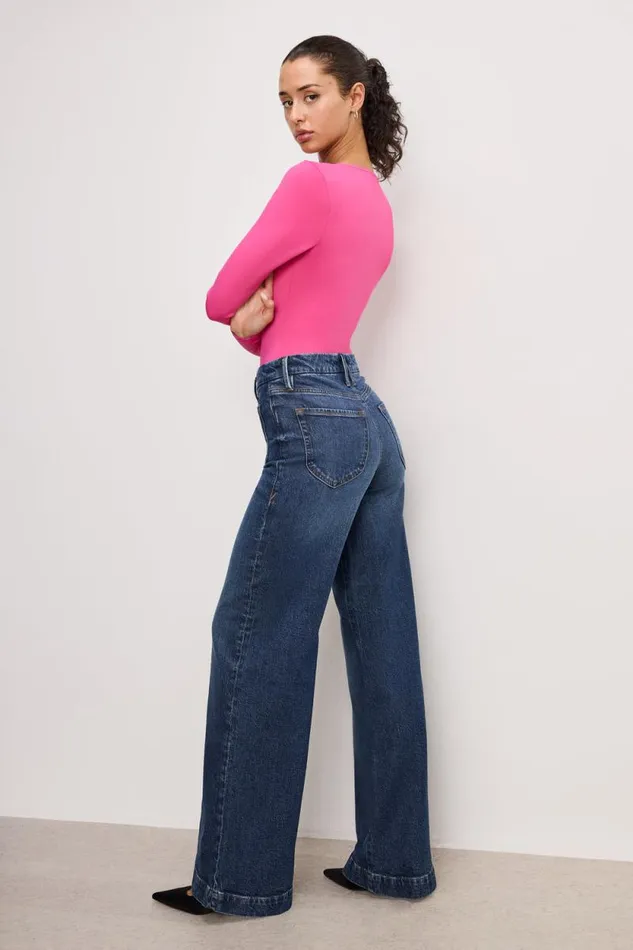 Women GOOD AMERICAN Jeans GOOD WAIST PALAZZOJEANS Indigo759