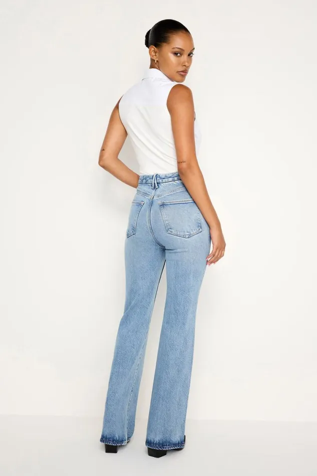 Women GOOD AMERICAN Jeans SOFTTECH GOOD CURVE BOOTCUTJEANS Indigo711