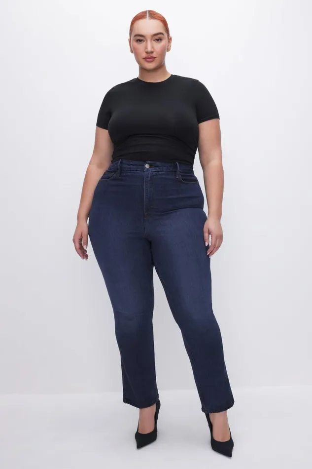 Women GOOD AMERICAN Jeans SOFTTECH GOOD CURVE STRAIGHTJEANS Indigo537