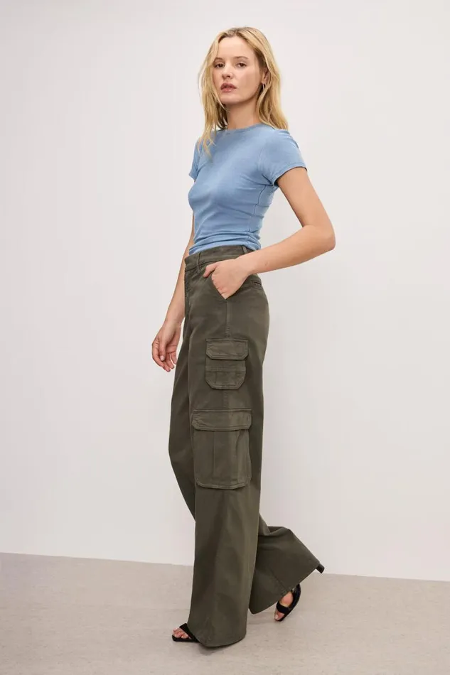 Women GOOD AMERICAN Pants GOOD SKATE TWILL CARGOPANTS Fatigue001 Women GOOD AMERICAN Pants GOOD SKATE TWILL CARGOPANTS Fatigue001