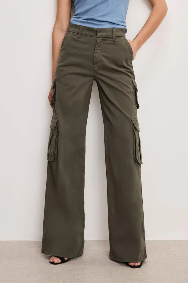 Women GOOD AMERICAN Pants GOOD SKATE TWILL CARGOPANTS Fatigue001 Women GOOD AMERICAN Pants GOOD SKATE TWILL CARGOPANTS Fatigue001