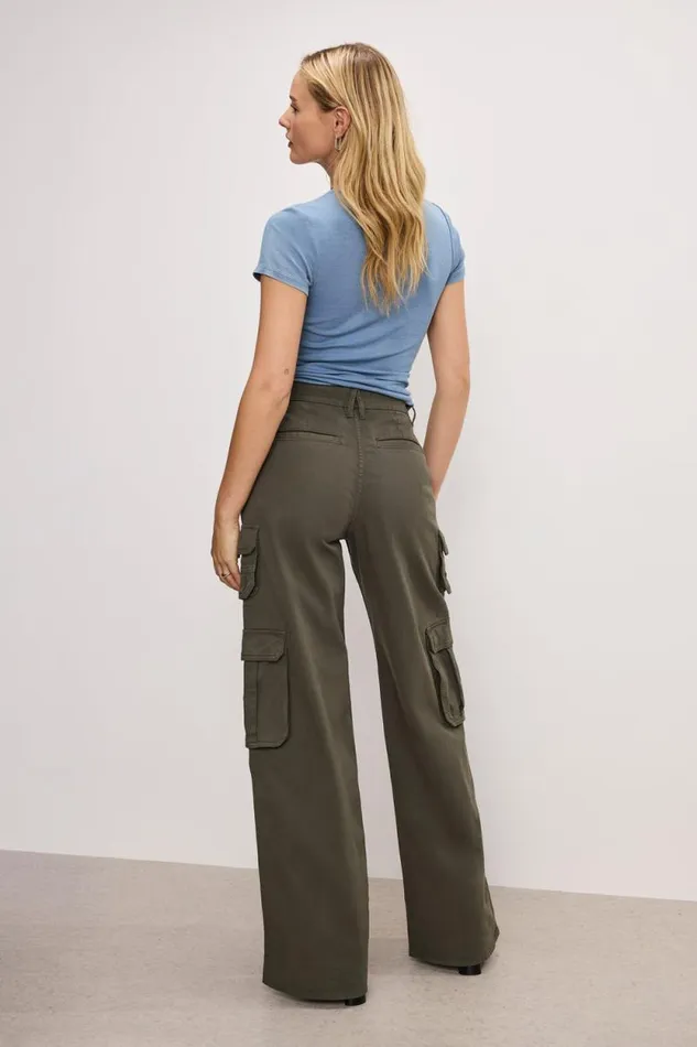 Women GOOD AMERICAN Pants GOOD SKATE TWILL CARGOPANTS Fatigue001 Women GOOD AMERICAN Pants GOOD SKATE TWILL CARGOPANTS Fatigue001