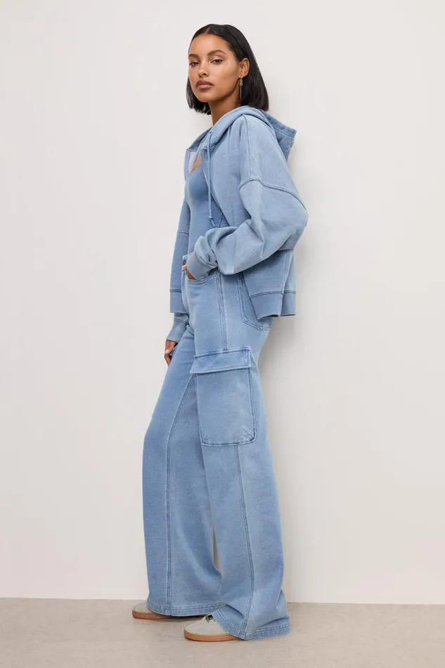 Women GOOD AMERICAN Pants JEANIUS GOOD SKATE CARGOPANTS Indigo376 Women GOOD AMERICAN Pants JEANIUS GOOD SKATE CARGOPANTS Indigo376
