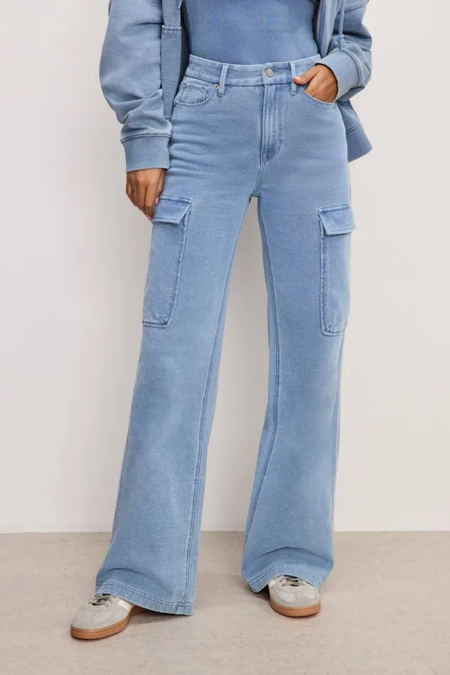 Women GOOD AMERICAN Pants JEANIUS GOOD SKATE CARGOPANTS Indigo376 Women GOOD AMERICAN Pants JEANIUS GOOD SKATE CARGOPANTS Indigo376