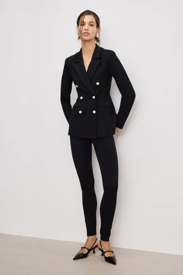 Women GOOD AMERICAN Pants PONTE GOOD WAISTLEGGINGS Black001