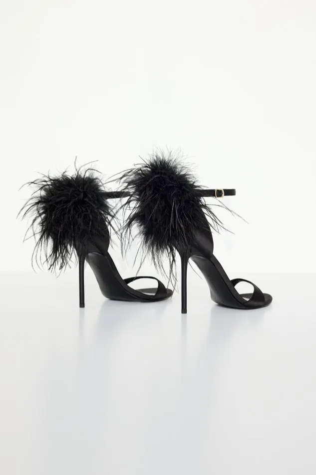 Women GOOD AMERICAN Shoes FEATHERHEELS Black001