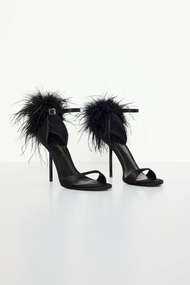 Women GOOD AMERICAN Shoes FEATHERHEELS Black001