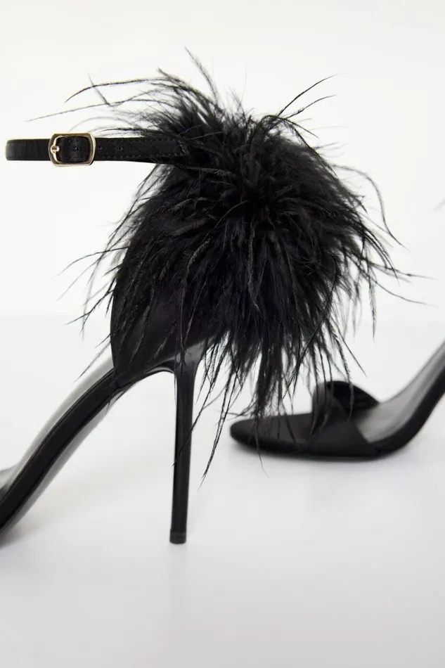 Women GOOD AMERICAN Shoes FEATHERHEELS Black001