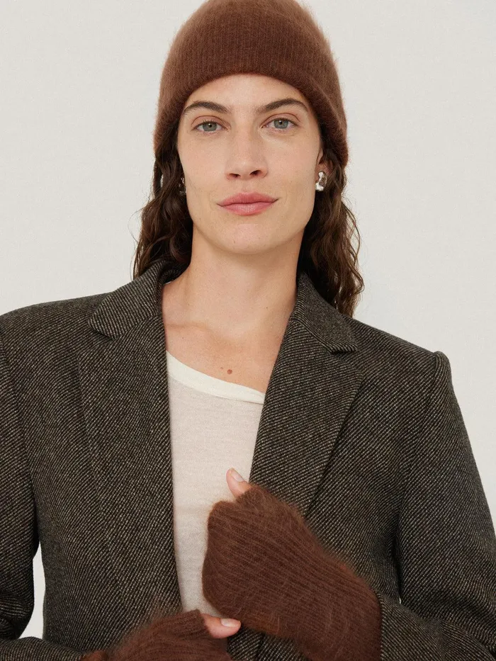 Women Halo Cashmere Beanie Ginger Jigsaw Knitwear and Cashmere