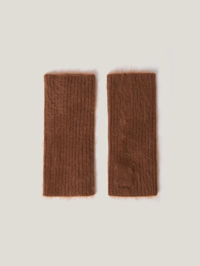 Women Halo Cashmere Mittens Ginger Jigsaw Knitwear and Cashmere
