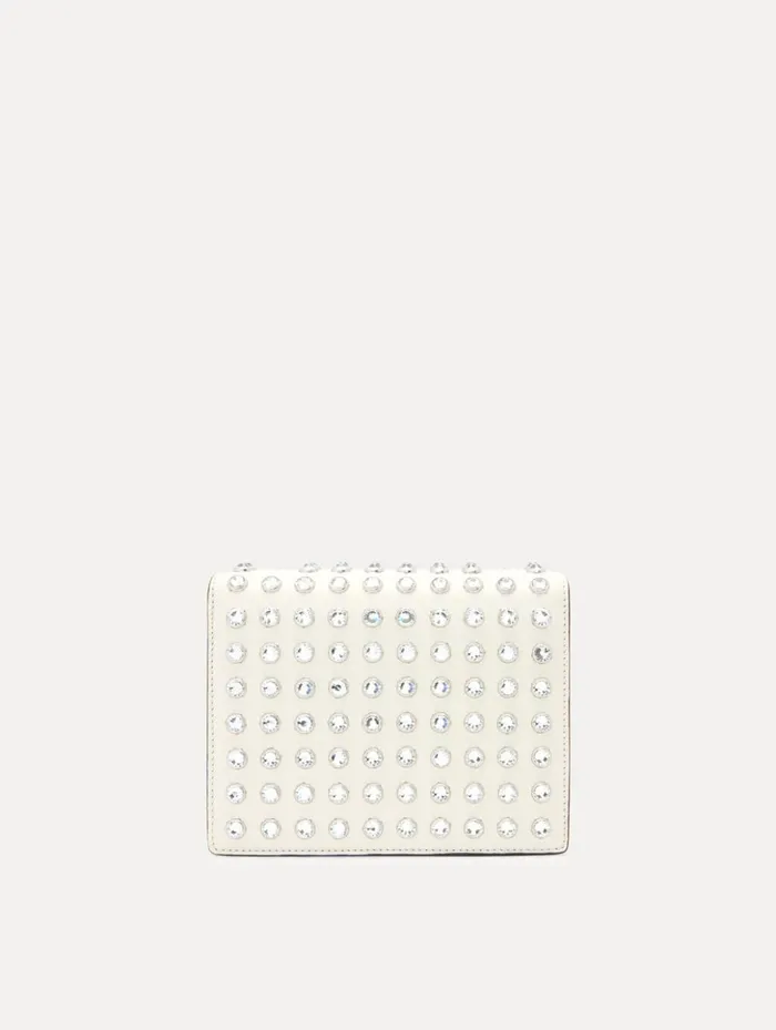 Women Handbags Oscar De La Renta Crystal Stud Mini TRO Bag Ivory Women Handbags Oscar De La Renta Crystal Stud Mini TRO Bag Ivory