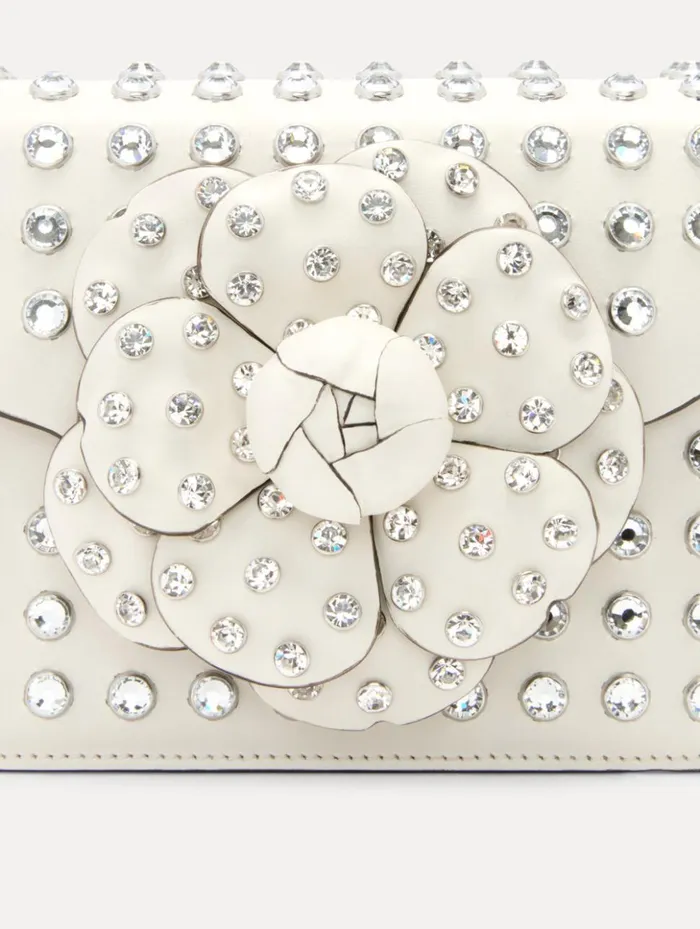 Women Handbags Oscar De La Renta Crystal Stud Mini TRO Bag Ivory Women Handbags Oscar De La Renta Crystal Stud Mini TRO Bag Ivory