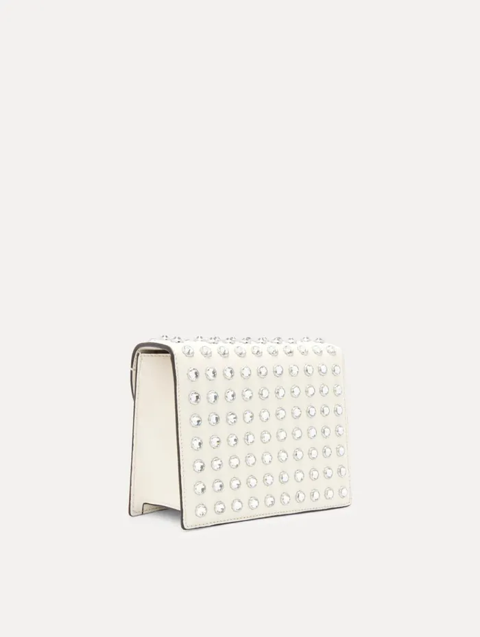 Women Handbags Oscar De La Renta Crystal Stud Mini TRO Bag Ivory Women Handbags Oscar De La Renta Crystal Stud Mini TRO Bag Ivory