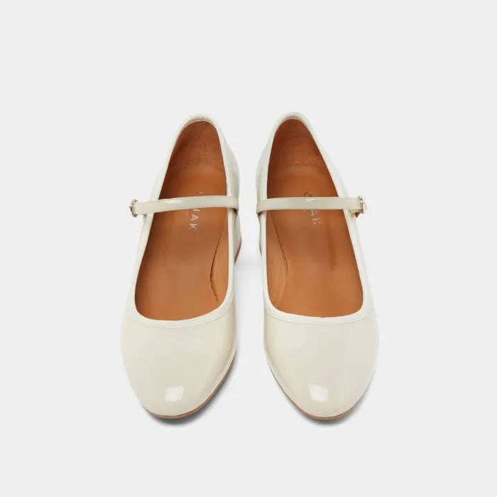 Women Heeled Babies Ecru JONAK Babies Saloms