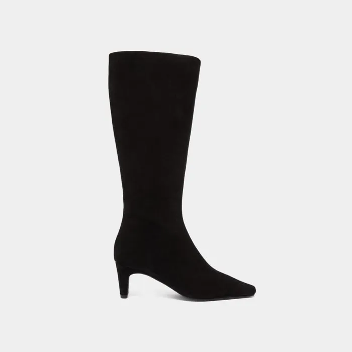Women Heeled Boots With Pointed Toes Black JONAK Boots Thighhigh Boots