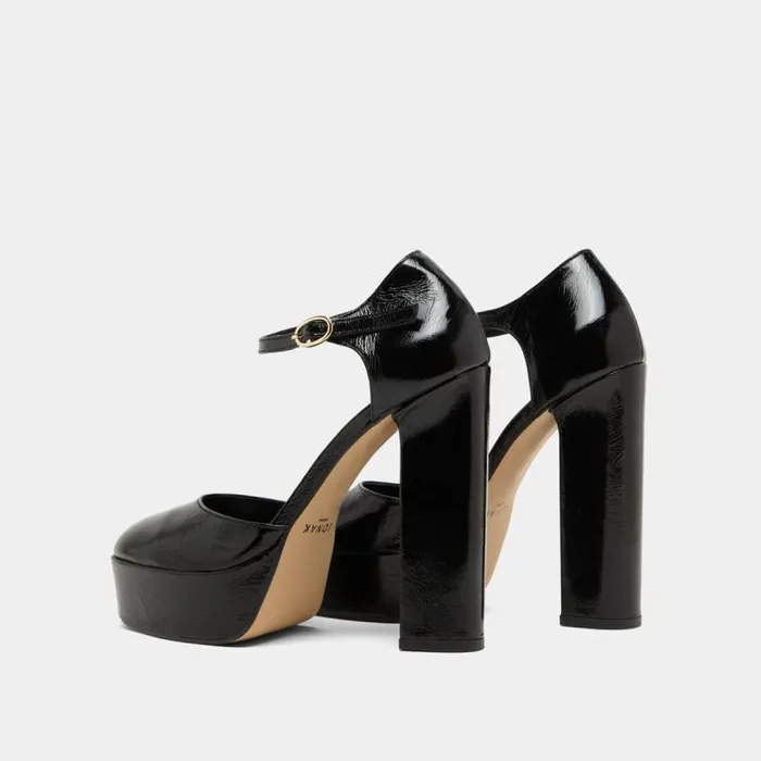 Women Heeled Mary Jane And Platforms Black JONAK Babies Saloms