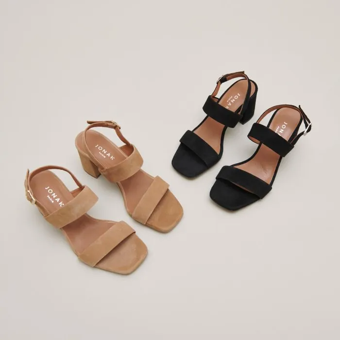 Women Heeled Sandals Black JONAK Sandals